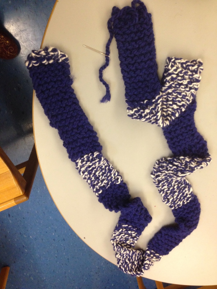 knit skinny scarf